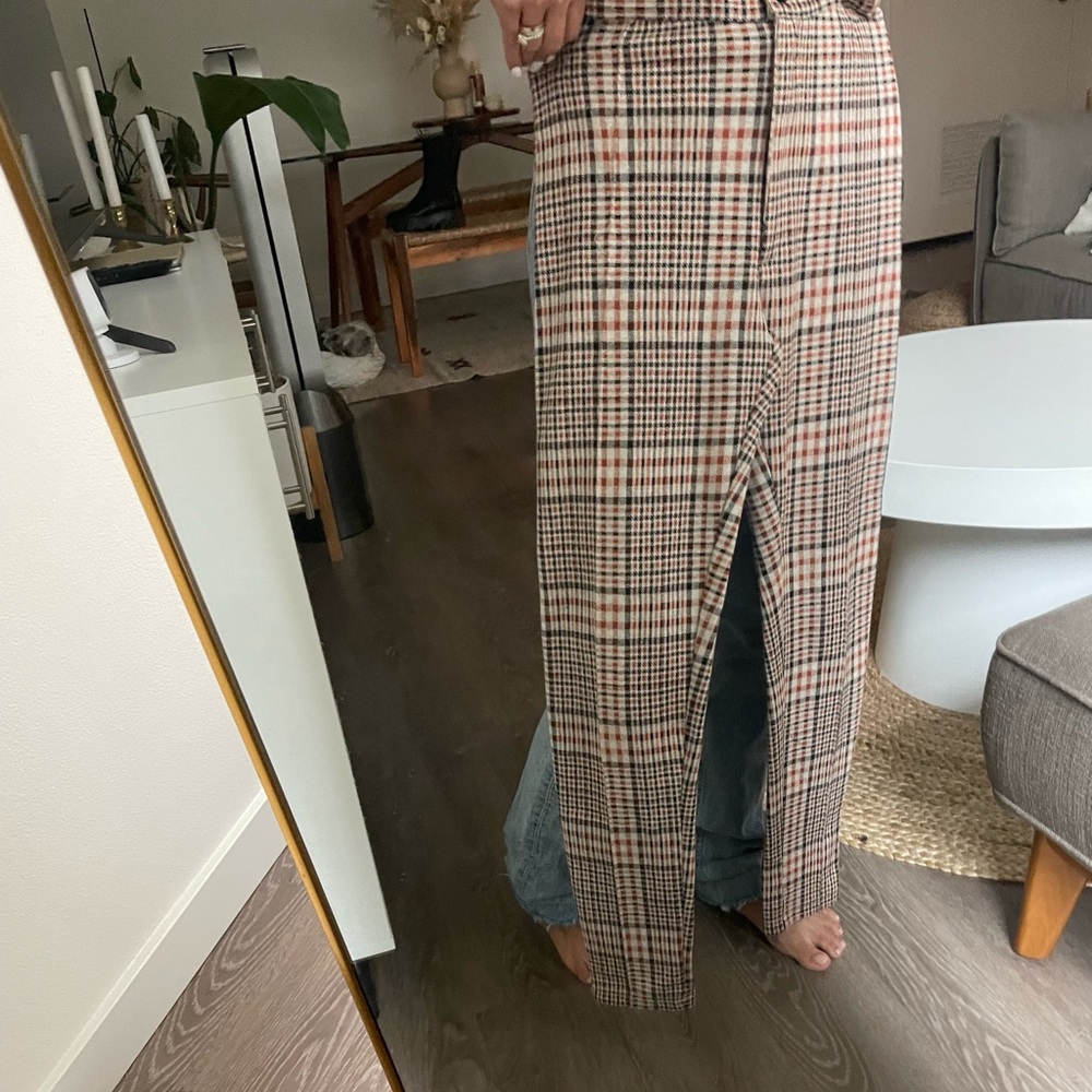 Free people plaid pants